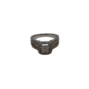 Signed FZN 925 CN Sterling Silver CZ Ring Size 8